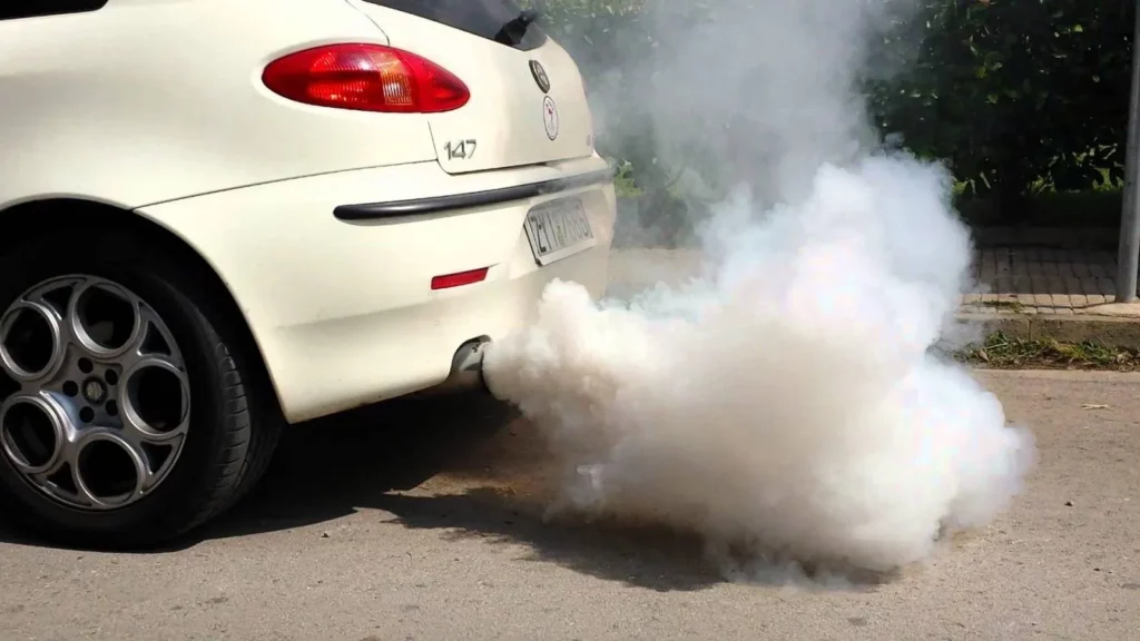 white smoke out of tailpipe white exhaust