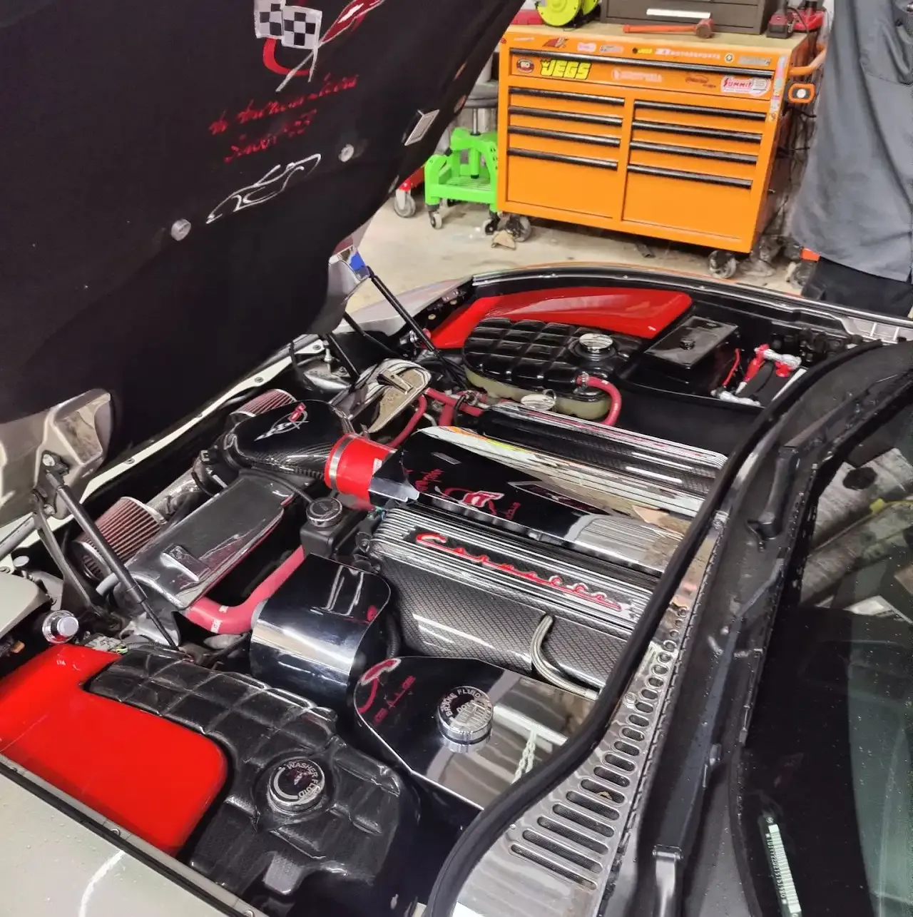 Corvette engine bay