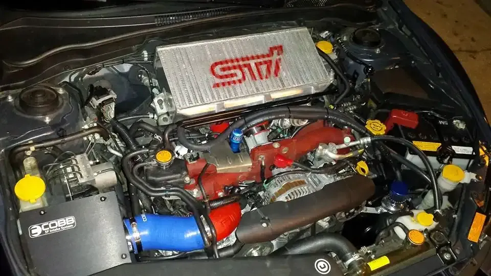 Subaru WRX STI engine bay