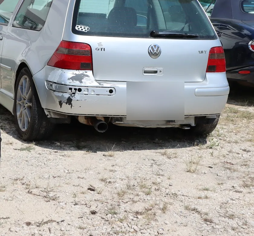 Silver Volkswagen Golf GTI at the Figure Automotive shop